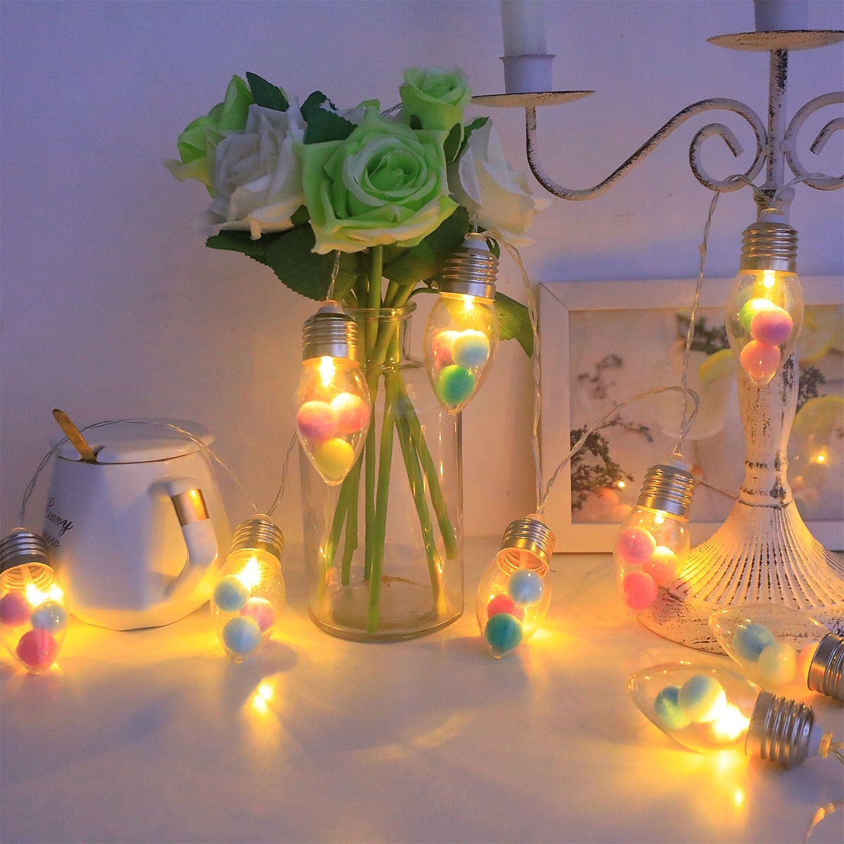 Guirlande lumineuse de Noël avec ampoules, flocons de neige, roses, 1,5 m, 10 LED, alimentée par batterie, décoration intérieure et extérieure pour la maison, fête du Nouvel An, décoration d'arbre de de 2025 ? $15.99 –P8
