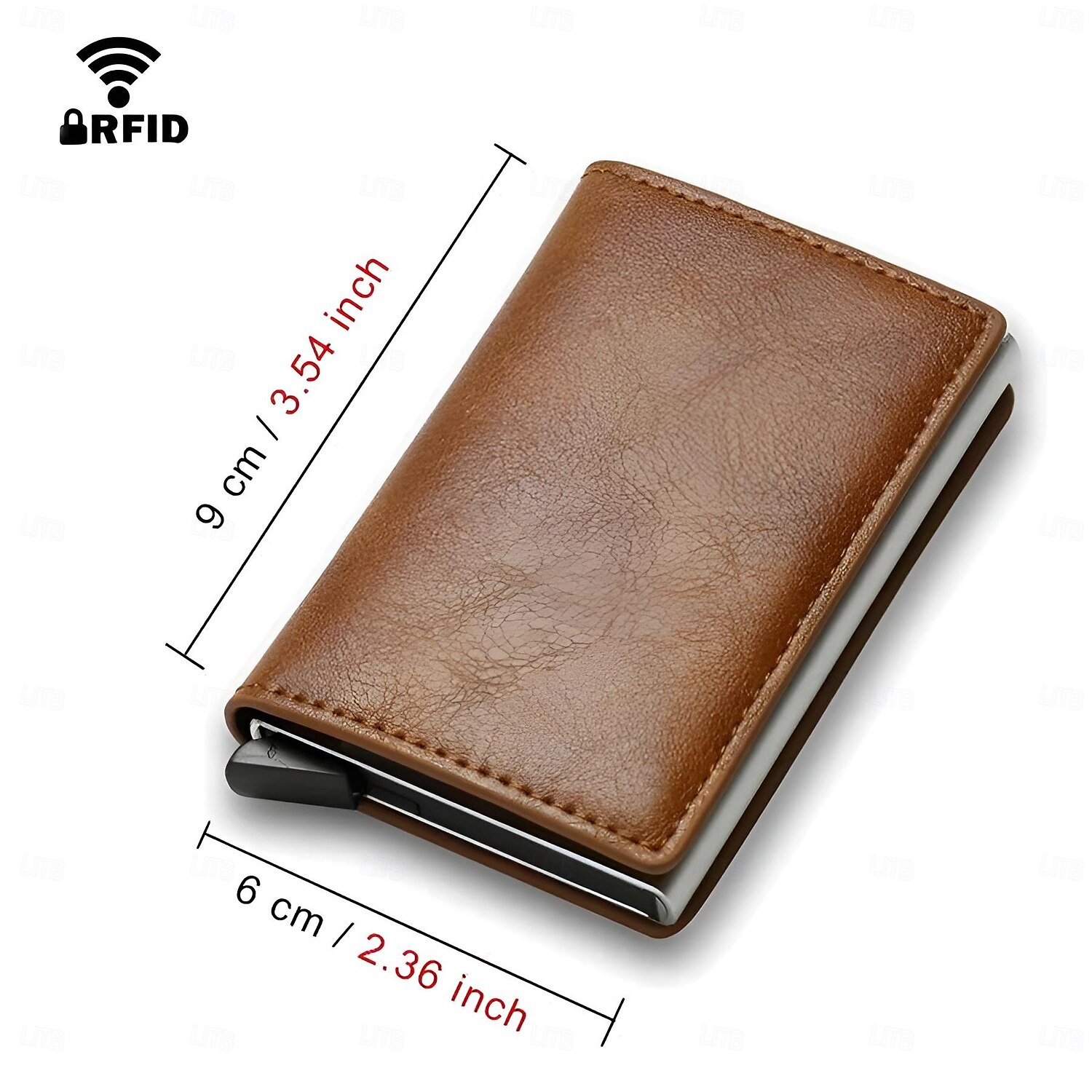 anti rfid blocking protected id kreditní banka držák na kartu peněženka luxusní značka pánská magická kůže slim mini malé peníze peněženky pouzdro 2025 - $15.99 –P5