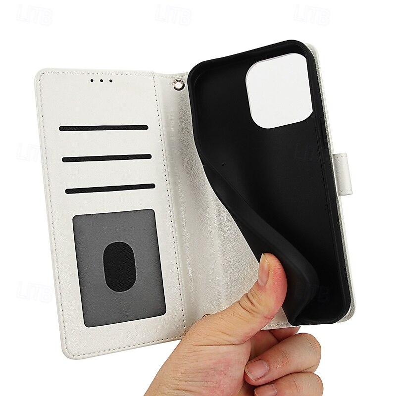 Handy Hülle Handyhüllen Für iPhone 16 iPhone 15 Pro Max Plus iPhone 14 13 12 11 Pro Max Plus Brieftasche Kartenetui Ganzkörperschutz mit Lanyard mit Handschlaufe Retro TPU PU-Leder 2025 - $19.99 –P11