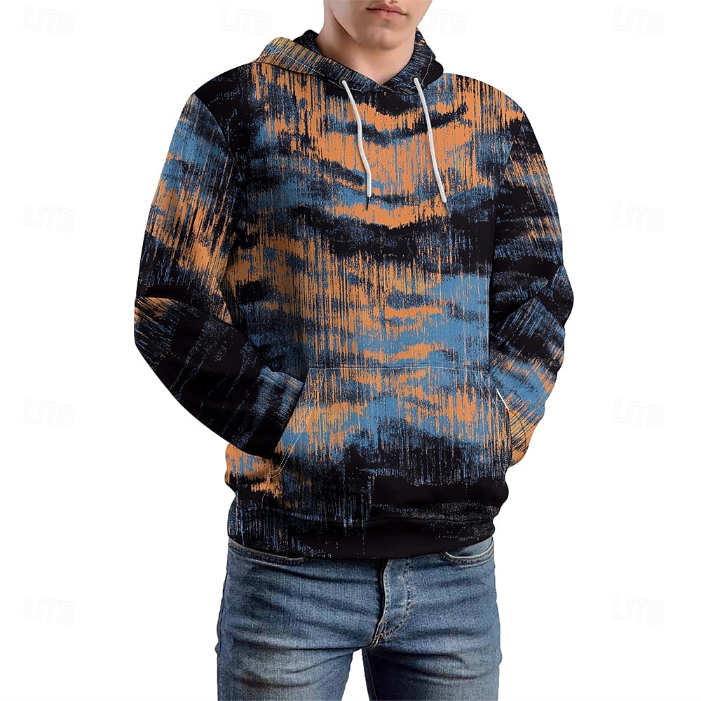 Hombre Graphic Sudadera Sudaderas Sudadera Manga Larga Sudadera con capucha Con Capucha Vacaciones Impresión 3D Vacaciones Deporte Noche Arco Iris Estampado Invierno Primavera & Otoño Diseñador 2025 - $36.99 –P5