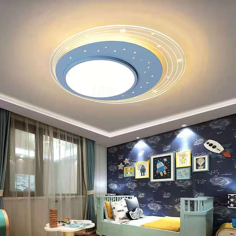 Plafonnier LED à intensité variable en continu 50 cm 1 lumière design moderne en forme de ciel étoilé luminaire en métal acrylique pour chambre d'enfant chambre d'enfant 110-240 V uniquement à de 2025 ? $179.99 –P4