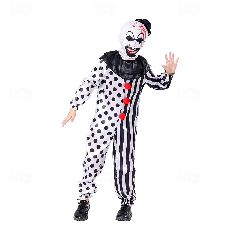 Art the Klaun předvečer Všech svatých Cosplay kostým Maškarní Hrozivější cosplay Dospělé Pánské Dámské předvečer Všech svatých Karneval Plesová maškaráda Výkon Párty předvečer Všech svatých 2025 - $40.99 –P7