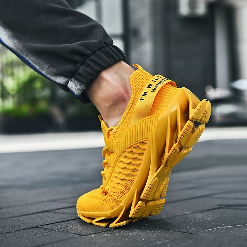 herenmode hardloopsneakers, lichtgewicht ademende sportschoenen met unieke blade-zool, ideaal voor de sportschool, hardlopen en streetwear 2025 - $46.99 –P7