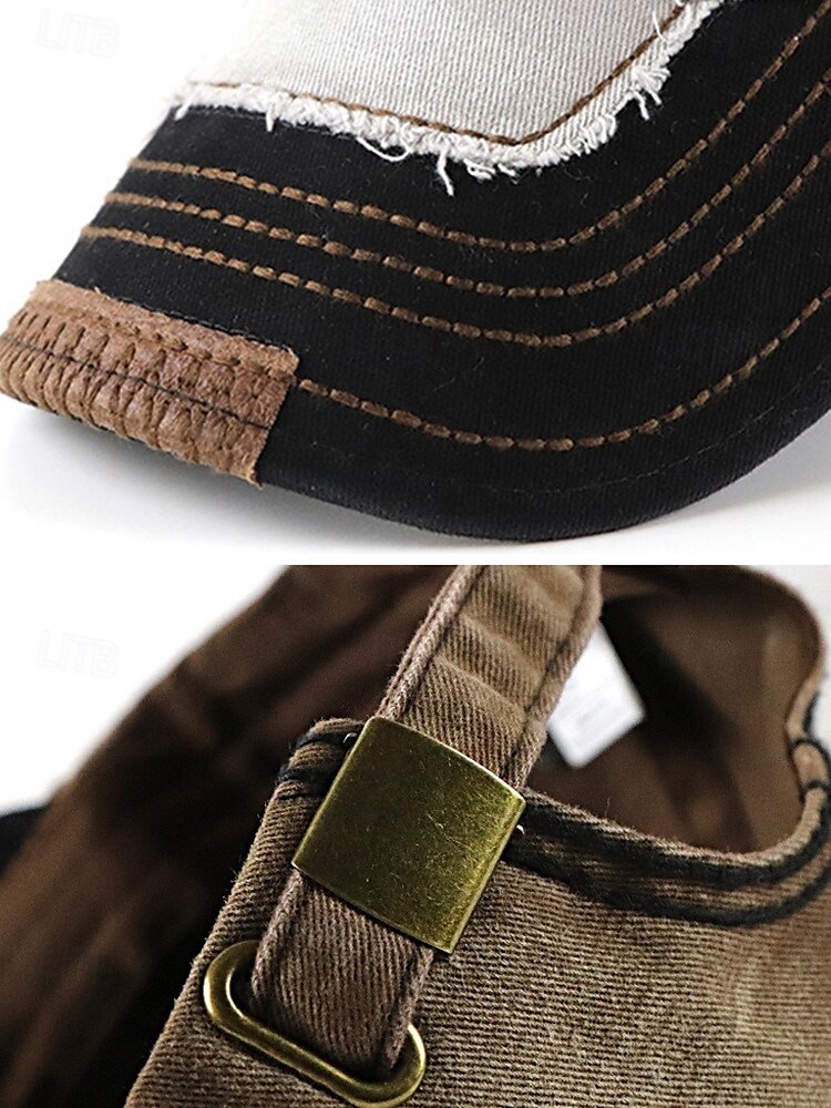 Vintage Distressed Baseball Cap with Embroidered Eagle Patch – Men's Casual Outdoor Hat for Sports and Fashion 2025 - $18.99 –P5