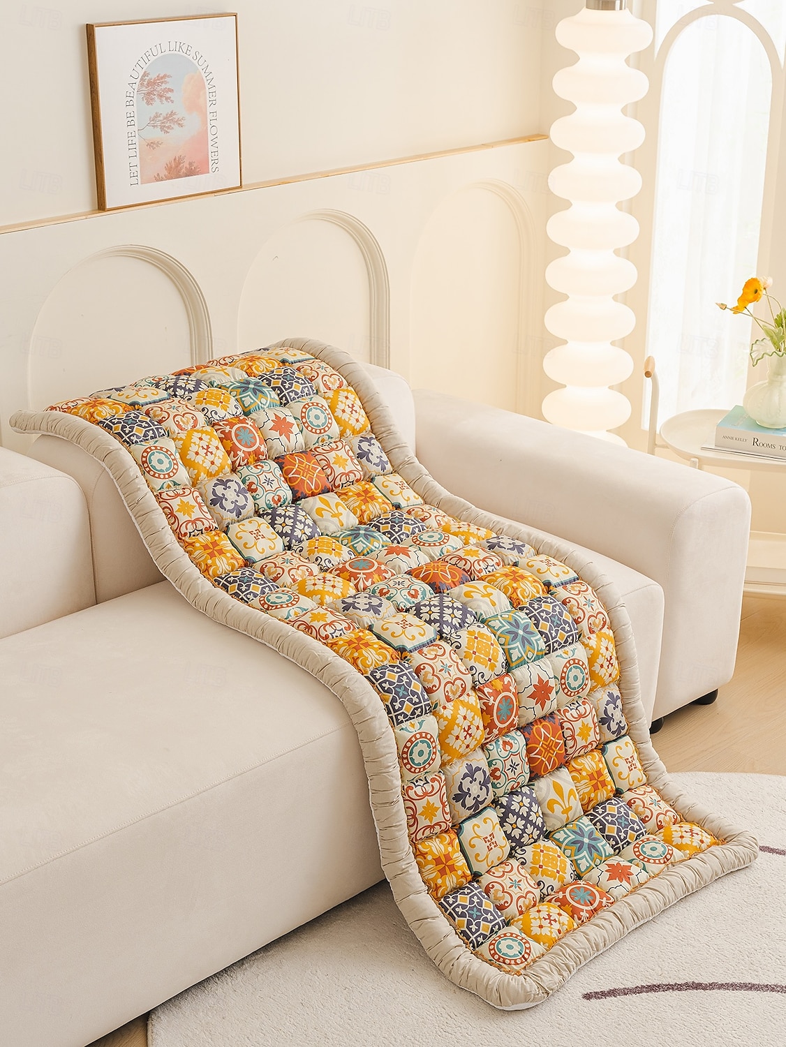 Capa de sofa Geométrica Estampado Poliéster / Poliéster / Algodão Capas de Sofa de 2025 por $77.99 –P3