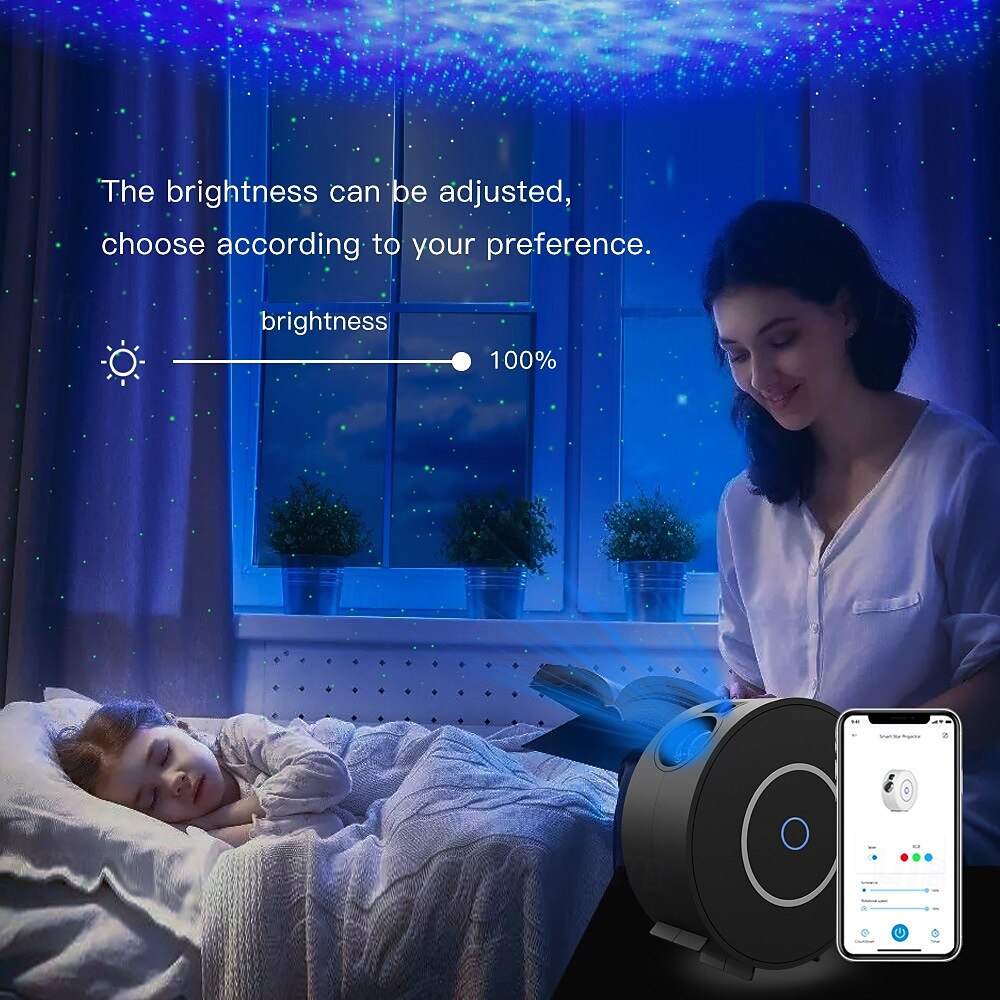Tuya WiFi Smart Galaxy Star Projector, APP Control Nebula Projector for Holiday Parties and Birthday Gifts for Halloween 2025 - $73.99 –P10