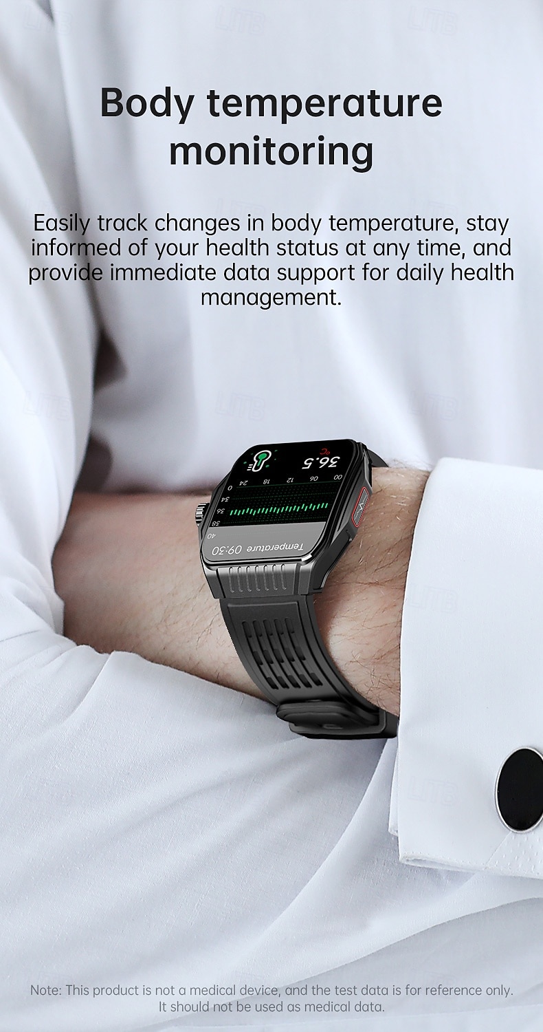 JT03 Smart Watch Bluetooth Call SOS Voice Assistant Heart Rate Monitor Step Exercise Watch Bracelet 2025 - $85.99 –P11