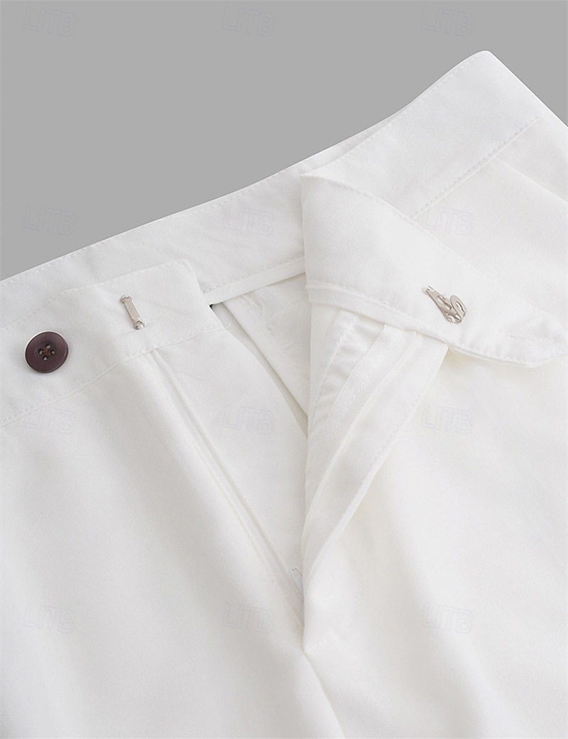 Per uomo pantaloni della tuta Pantaloni Pantaloni con pieghe Pantaloni da completo Cerniera Bottoni Tasche Liscio Comfort Traspirante Lunghezza intera Matrimonio Attività commerciale Informale Di del 2025 a $25.99 –P6