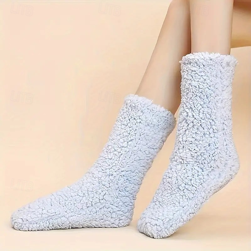 calzini pantofola calzini invernali di natale per le donne calzini per le donne calzini soffici scaldamuscoli invernali legsleeve del 2025 a $15.49 –P5