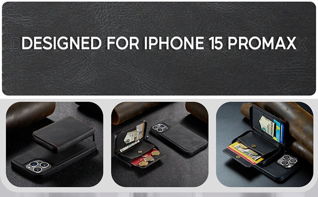 2025年 電話 ケース 用途 iPhone 16 Pro Max プラス iPhone 15 プロマックスプラス iPhone 14 13 12 11 Pro Max Plus Mini SE バックカバー ウォレットカードケース スタンド付き 取り外し可 磁石バックル レトロ風 TPU PC PUレザー コレクション – $22.99 –P6