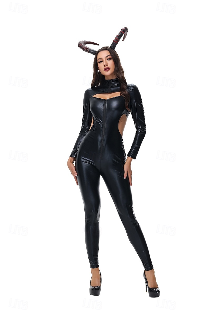 Čert Valpuržina noc Cosplay kostým Kostým na Večírek Maškarní Dospělé Dámské Úbory cosplay Výkon Párty předvečer Všech svatých Plesová maškaráda Jednoduchý karnevalový kostým 2025 - $43.99 –P10