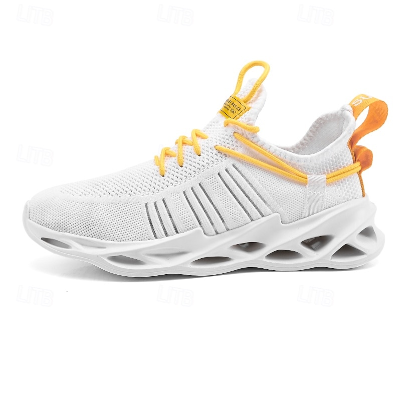 scarpe da corsa traspiranti da uomo verde neon – scarpe sportive leggere con suola ammortizzata per sport e attività all'aperto del 2025 a $46.99 –P10
