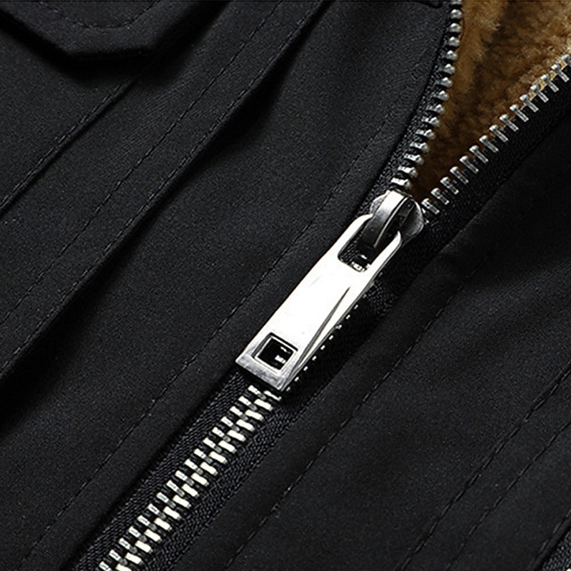Herr Fleeceväst Väst Gilet Dagligen Datum Semester Mode Ledigt Höst vinter Ficka Polyester Håller värmen Bekväm Slät Dragkedja Hög krage Normal Svart Gul Kaki Mörkgrå Väst 2025 - $45.99 –P9