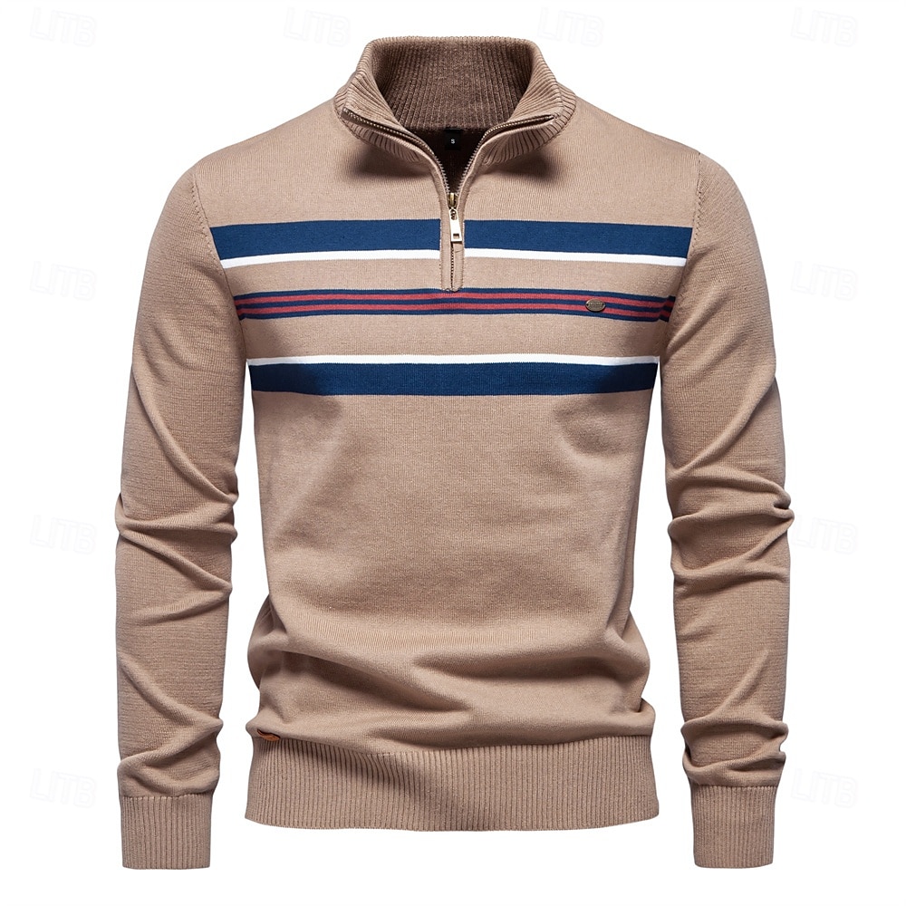 uomo dolcevita in cotone con collo alto, maglioni lavorati a maglia, casual, business, a coste, per uomo del 2025 a $47.99 –P8