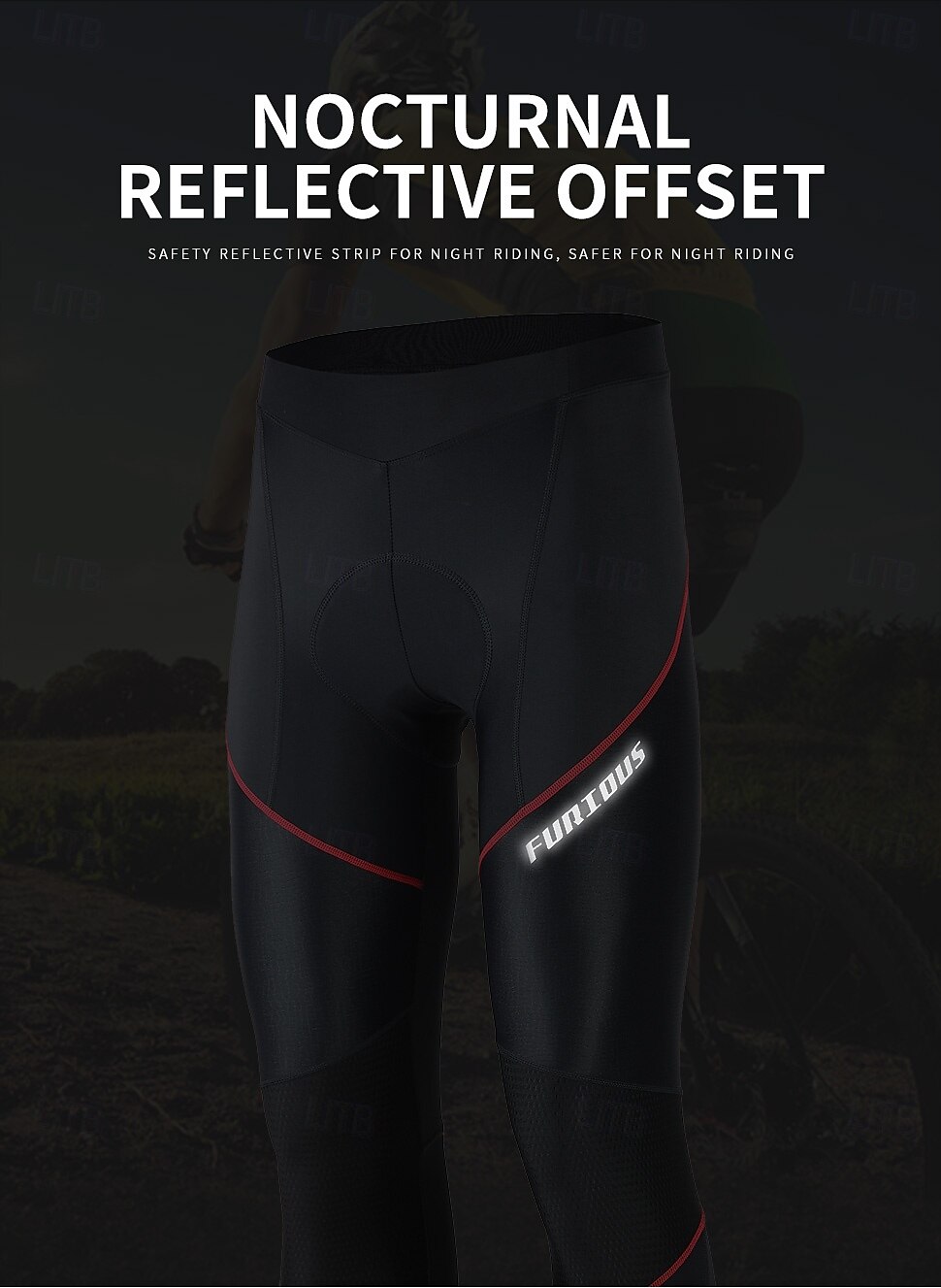 Men's Bike Pants Bike Bottoms Sports 4D Pad Soft Compression Elastic Black Red Clothing Apparel Bike Wear 2025 - $42.99 –P5