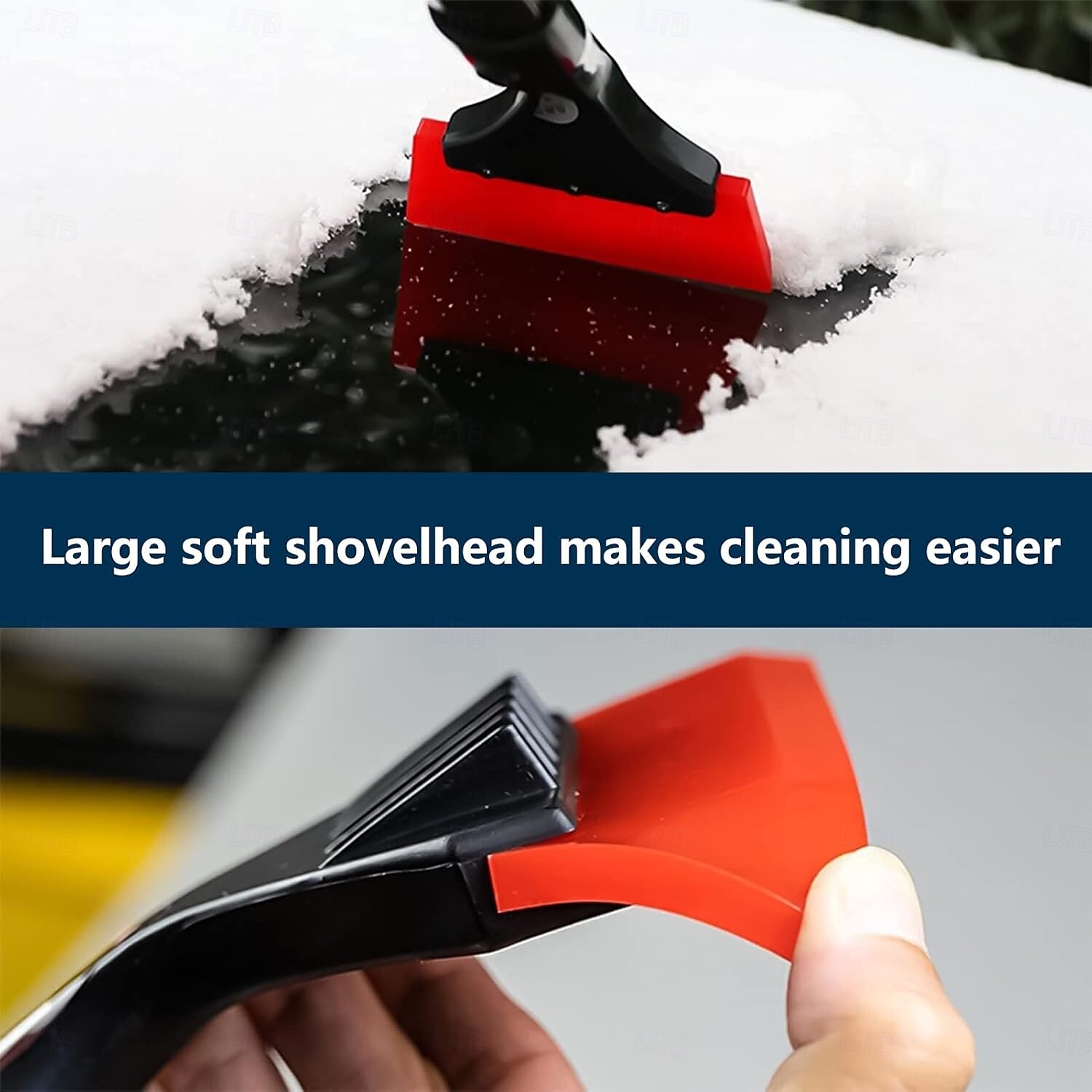 Ice Scraper Snow Shovel for Car Windshield Auto Windshield Frost Snow Ice Removal Foam Handle for Car Windshield and Home Window 2025 - $17.99 –P4