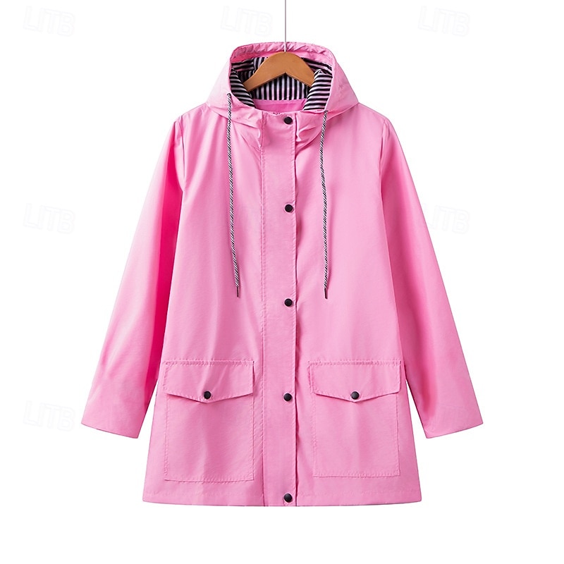 Mulheres Jaqueta Softshell Jaqueta de Trilha Ao ar livre A Prova de Vento Impermeável Jaqueta leve Jaqueta corta-vento Viajar Preto Amarelo Rosa claro Vermelho Azul Marinho de 2025 por $44.79 –P1