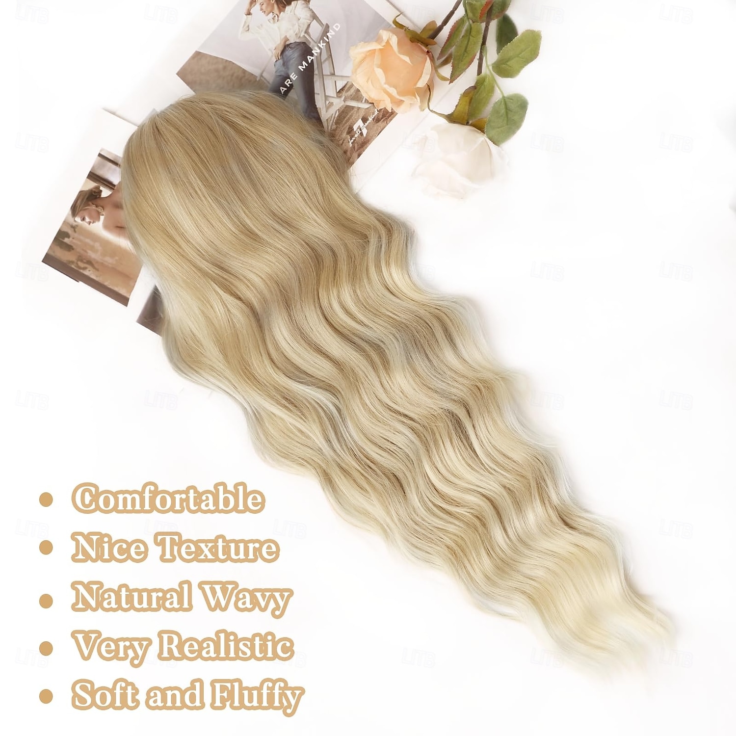 Long Wigs with Bangs for Women Curly Wavy Hair Wigs Heat Resistant Synthetic Fiber Wigs for Daily Party Use 2025 - $19.99 –P5