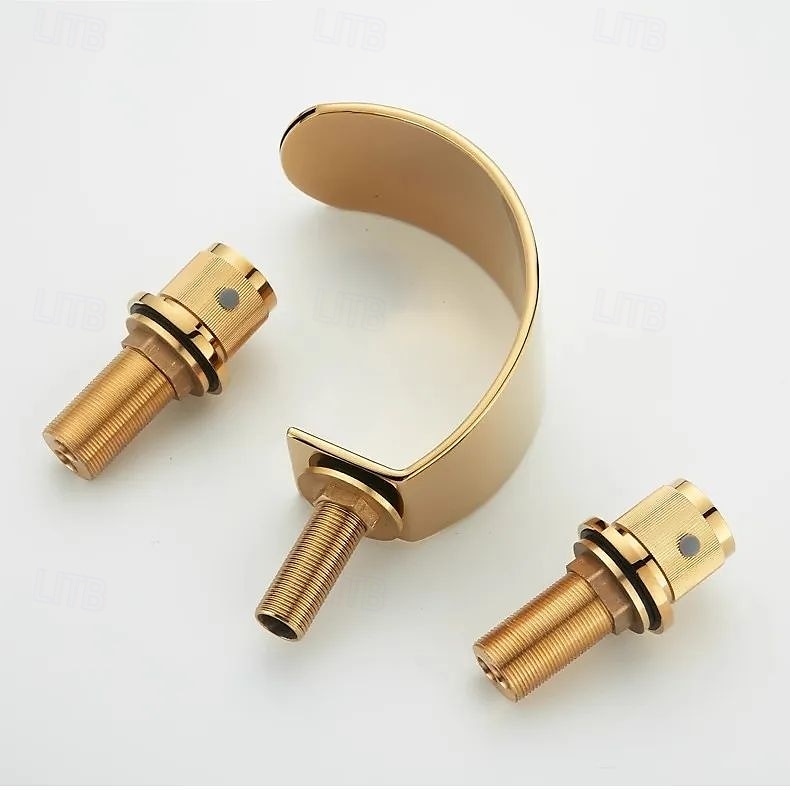 rubinetto per lavabo del bagno - diffuso elettroplaccato diffuso maniglia singola due fori rubinetti per bagno del 2025 a $226.79 –P7