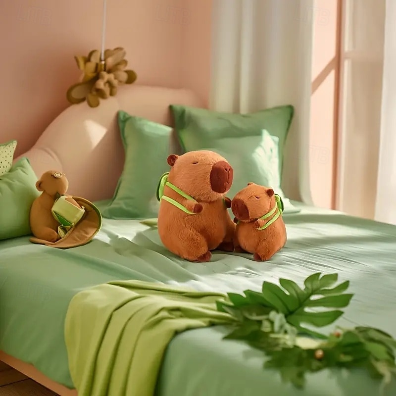 Brinquedo de Pelúcia Capivara de 9 Polegadas Brinquedo de Simulação Anime Boneca Fofa Animais de Pelúcia Boneca Macia Presente de Natal e Presente de Ação de Graças de 2026 por $30.99 –P5