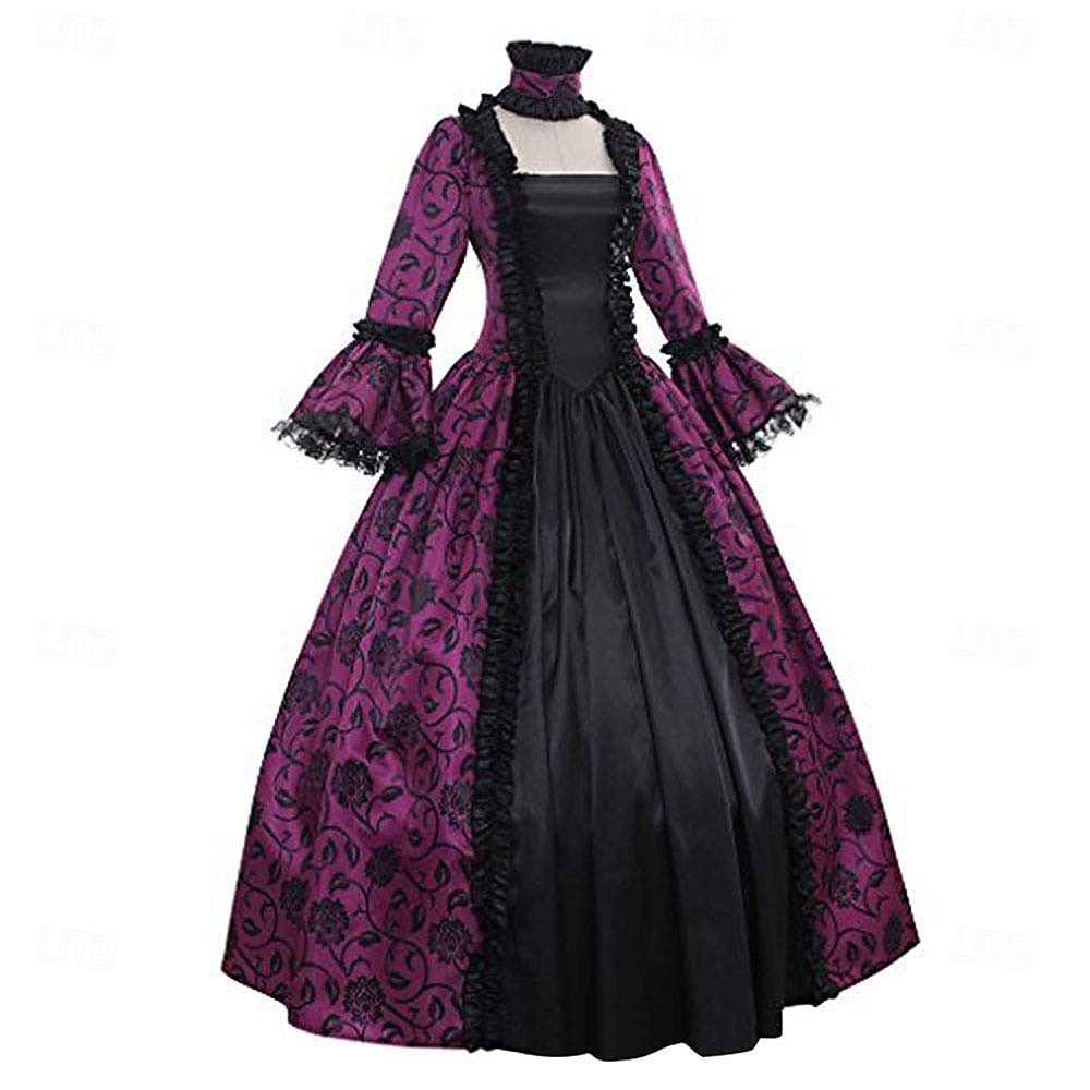 Rococo 18th Century Cocktail Dress Dress Cosplay Costume Lady Geometric Ball Gown Fancy Dress Women's Royal Halloween Carnival Masquerade Party / Evening Prom Carnival of Venice Adults' Dress All 2025 - $50.99 –P7