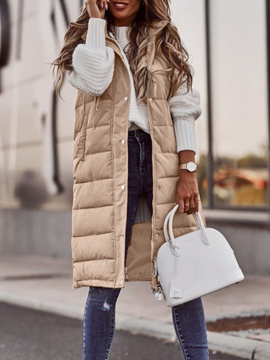 dames winterjas donsjack puffer vest jas casual jas outdoor streetwear herfst winterjas casual 2025 - $52.99 -P8