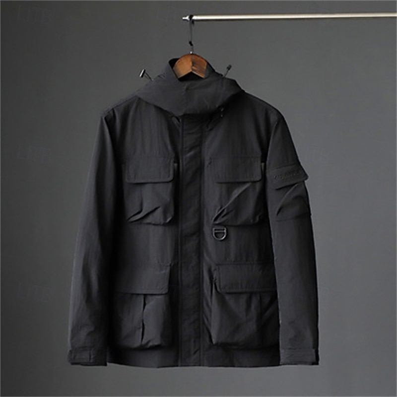 Homens Jaqueta Softshell Jaqueta de Trilha Ao ar livre A Prova de Vento Impermeável Jaqueta leve Jaqueta corta-vento Viajar Preto Verde Tropa Azul Marinho Cáqui de 2025 por $56.99 –P5