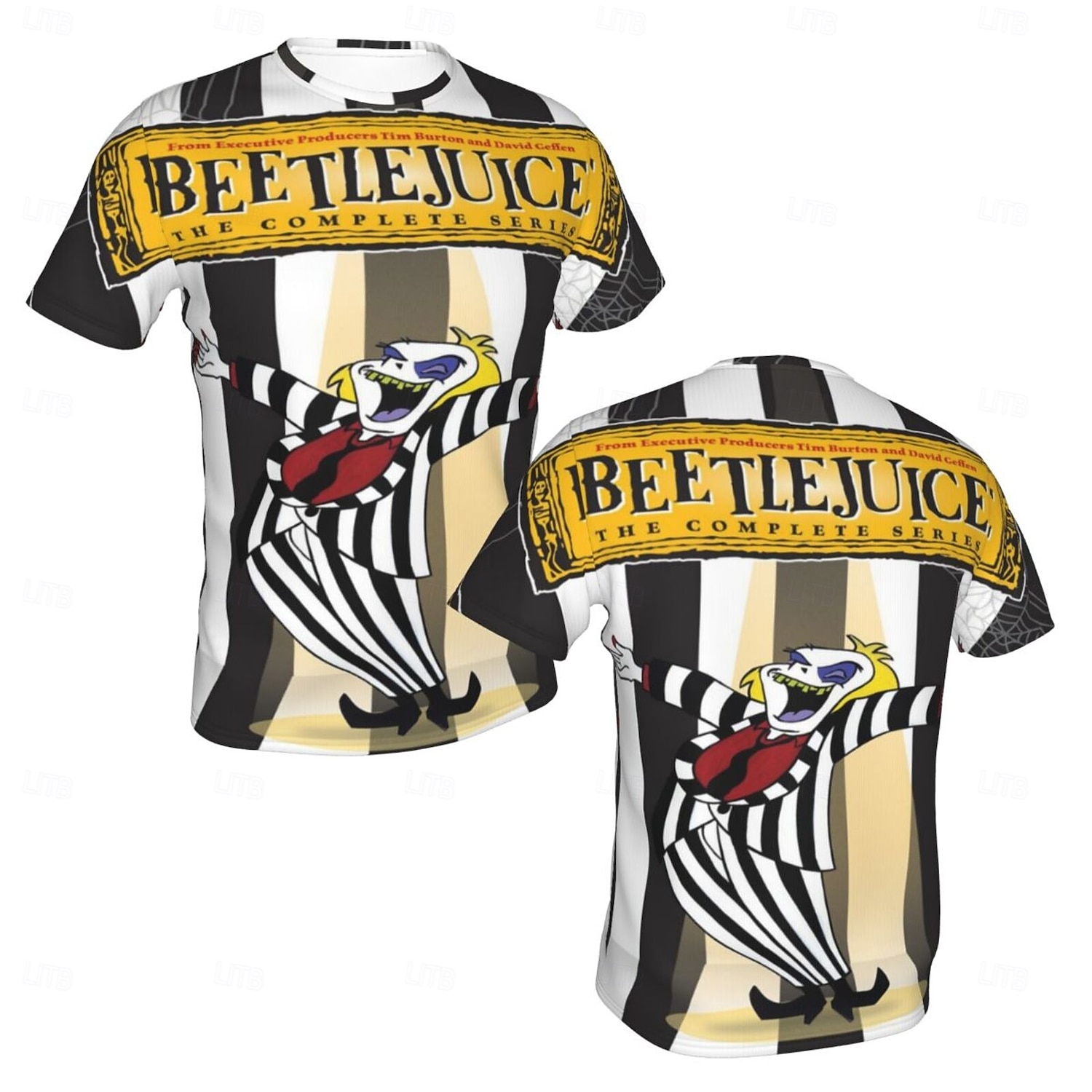 Beetlejuice 2 Trička Manga Tisk 3D Postavička Grafika Pro Pro páry Pánské Dámské Dospělé Karneval Plesová maškaráda 3D tisk Párty Běžné / Denní 2025 - $15.49 –P3