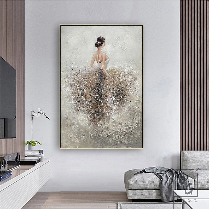 Mädchen Malerei handgemachte Tänzerin Ölgemälde auf Leinwand handgemachte Ballerina Fine Art Ballerinas Ölgemälde Ballett Ölgemälde Wand-Dekor handgemalte Ballerina Malerei moderne Wand-Dekor 2026 - $101.99 –P1