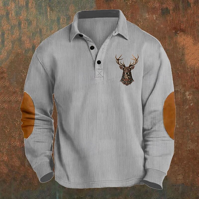 Hombre Camisa de Pana Camiseta de golf Trabajo Casual Diseño Manga Larga Básico Moderno Bloque de color Reno Retazos Botón Primavera & Otoño Ajuste regular Negro Verde Ejército Azul Marino Marrón 2025 - $25.99 –P6