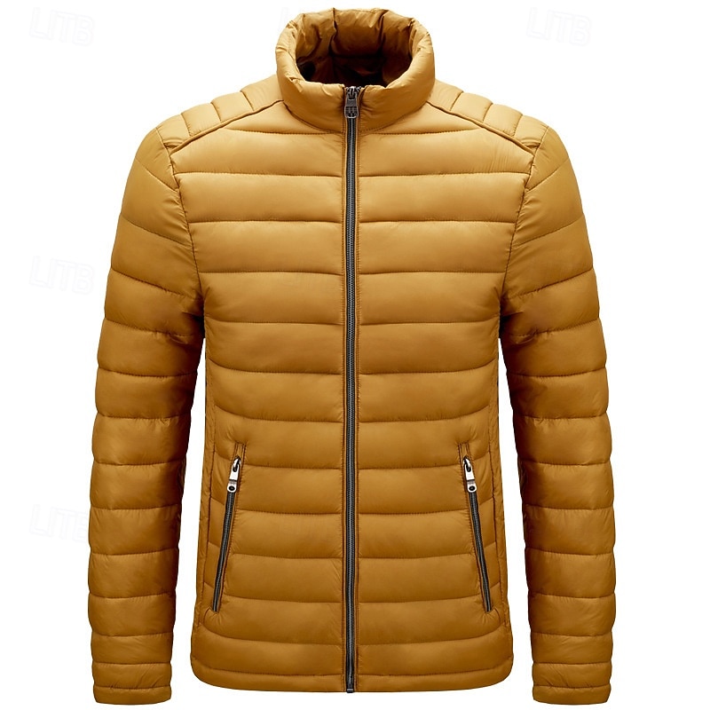 Men's Quilted Jacket Puffer Jacket Puffer Winter Jacket Winter Puffer Coat Spring Winter Outdoor Insulated Packable Lightweight Outerwear Lightweight Puffer Jacket Puffy Coat Full Zip Fishing 2026 - $56.99 –P5