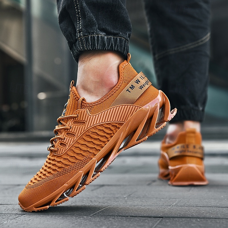herenmode hardloopsneakers, lichtgewicht ademende sportschoenen met unieke blade-zool, ideaal voor de sportschool, hardlopen en streetwear 2025 - $46.99 –P13