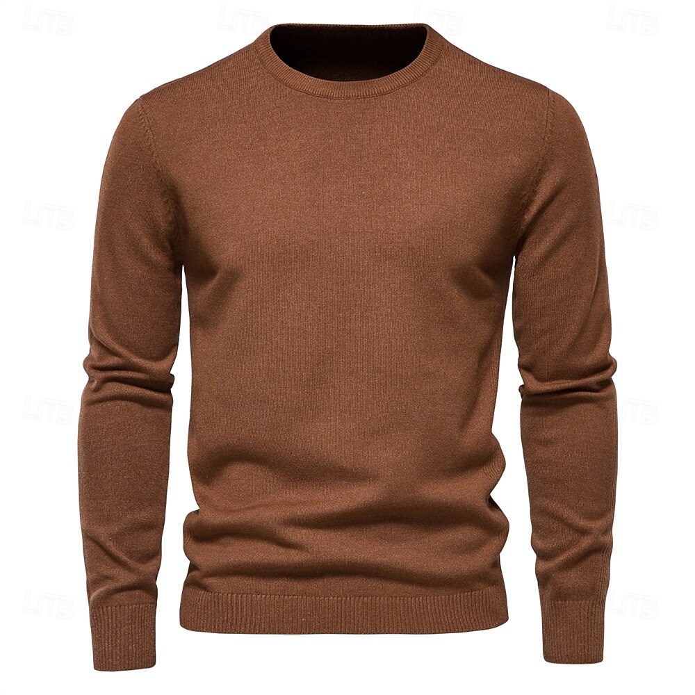 New Winter Thickness Pullover Men O-neck Solid Color Long Sleeve Warm Slim Sweaters Men Men's Sweater Pull Male Clothing 2025 - $26.99 –P14