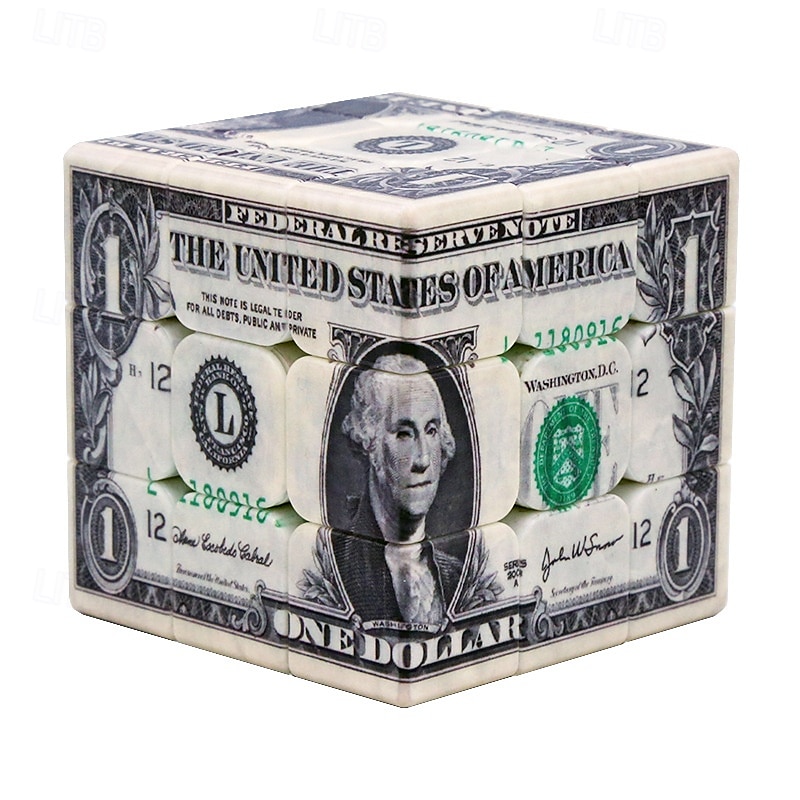 1 cube magique infini - défiez votre cerveau avec le cube de vitesse, motif de pièce d'un dollar, un plaisir de puzzle sans fin pour les adolescents et les adultes, améliore les capacités de de 2025 ? $17.49 –P1
