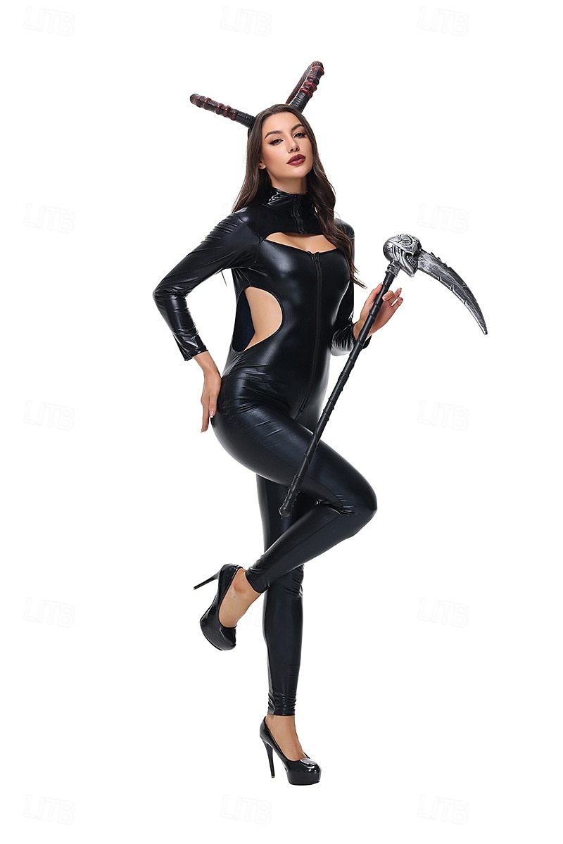 Čert Valpuržina noc Cosplay kostým Kostým na Večírek Maškarní Dospělé Dámské Úbory cosplay Výkon Párty předvečer Všech svatých Plesová maškaráda Jednoduchý karnevalový kostým 2025 - $43.99 –P9
