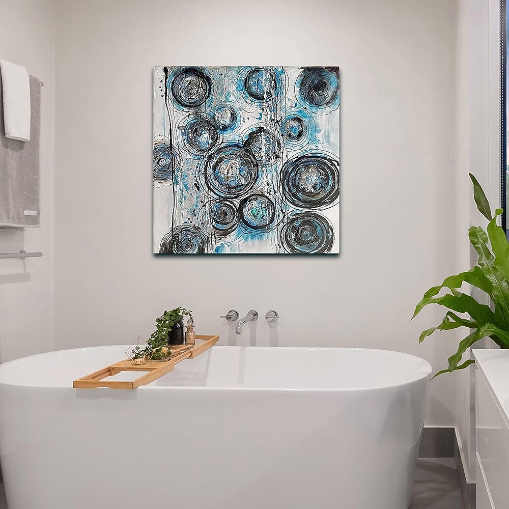 handgemachtes Ölgemälde auf Leinwand, Wandkunst, Dekoration, modern, strukturiert, abstrakt, Kreis, für Zuhause, Tanzstudio, Dekor, gerollt, rahmenlos, ungedehntes Gemälde 2025 - $54.99 –P6