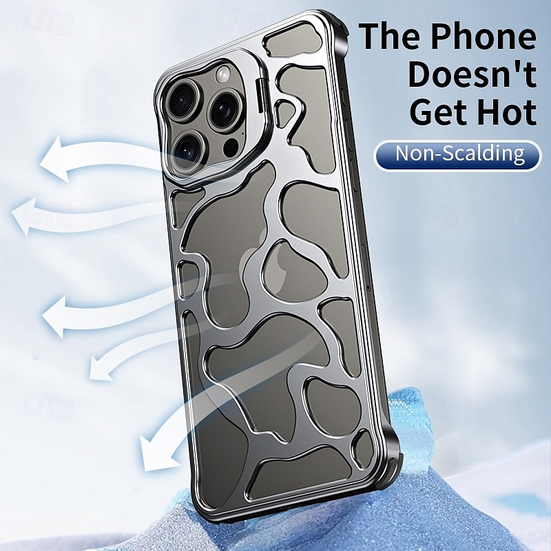 Phone Case For iPhone 16 iPhone 16 Pro iPhone 16 Pro Max iPhone 15 iPhone 15 Pro Max iPhone 14 Pro Max iPhone 13 Pro Max Back Cover with Stand Holder Shockproof Retro Aluminum Alloy 2025 - $36.99 –P5