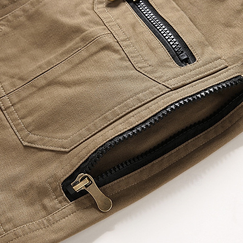 Per uomo Pantaloni cargo Pantaloni Bottoni Multi tasca Liscio Indossabile Esterno Giornaliero Campeggio e hiking Di tendenza Classico Nero Giallo del 2025 a $46.99 –P9