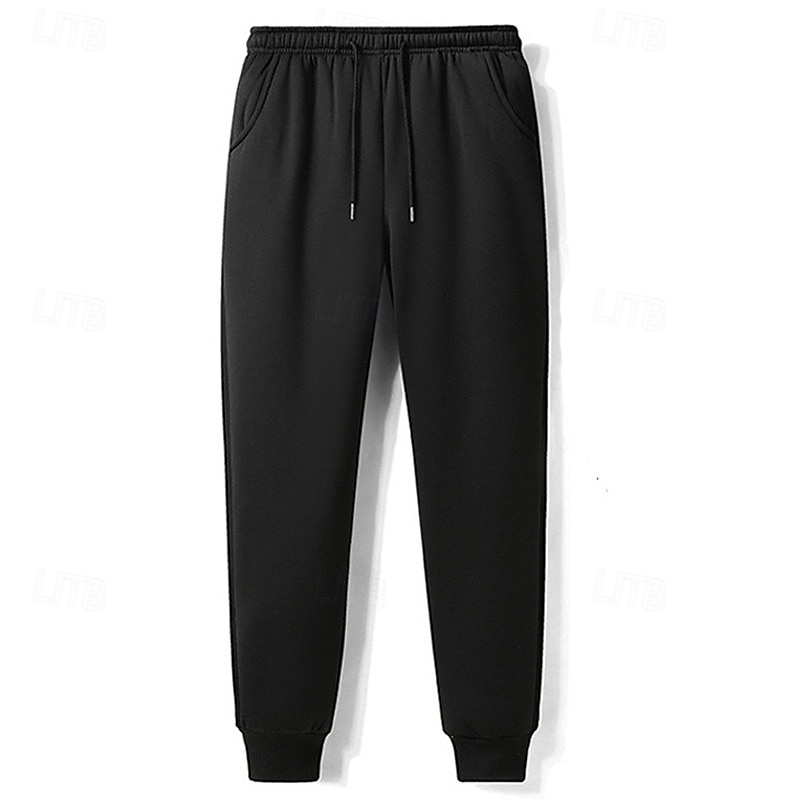 Herren Sherpa Fleecehosen Jogginghose Trainingshose Jogginghose Jogger Winterhose Tasche Kordelzug Elastische Taille Glatt Warm Weich Casual Täglich Modisch Strassenmode Schwarz / Weiß Schwarz 2025 - $25.99 –P2