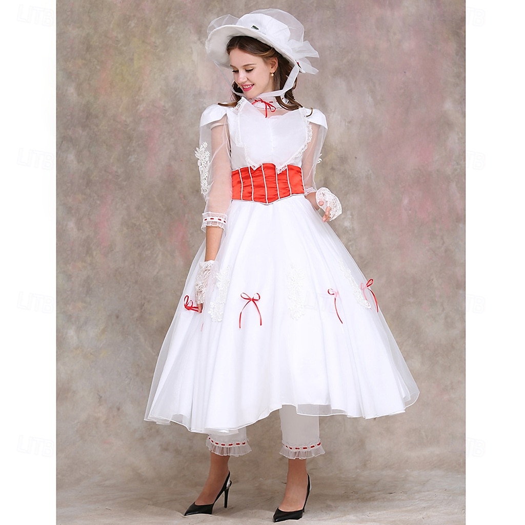 Mary Poppins Rochii Costum Cosplay Costume Film Cosplay for Pentru femei Adulți Mascaradă Petrecere 2025 - $120.99 -P1