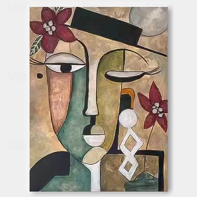 handgjord oljemålning i pablo picasso stil handmålad pablo picasso kvinnor abstrakt målning på duk för vardagsrum sovrum heminredning väggkonst pablo picasso flickmålning 2025 - $108.99 –P4