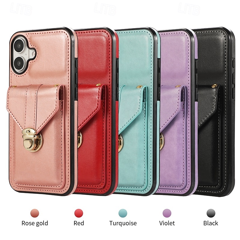 2025年 電話 ケース 用途 iPhone 16 Pro Max プラス iPhone 15 プロマックスプラス iPhone 14 13 12 11 Pro Max Mini SE X XR XS Max 8 7 Plus バックカバー スタンド付き ストラップ付き カード挿入口 レトロ風 TPU PUレザー  コレクション – $19.99 –P1