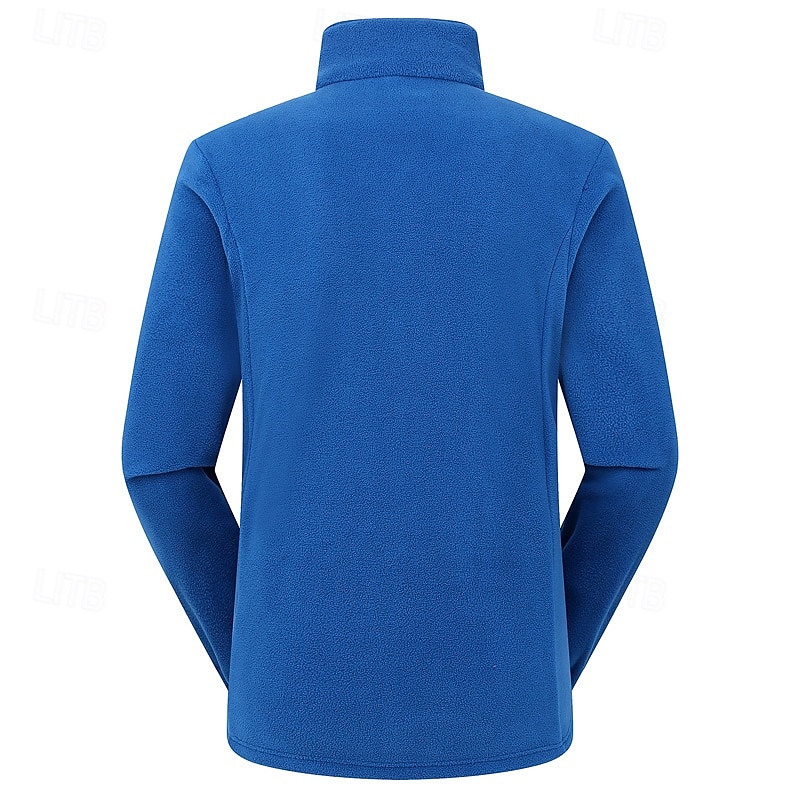 Women's Hiking Fleece Jacket Winter Outdoor Thermal Warm Fleece Lining Fleece Jackets Full Zip Climbing Camping / Hiking / Caving Traveling Light Khaki Black Yellow Pink Red 2025 - $34.99 –P20