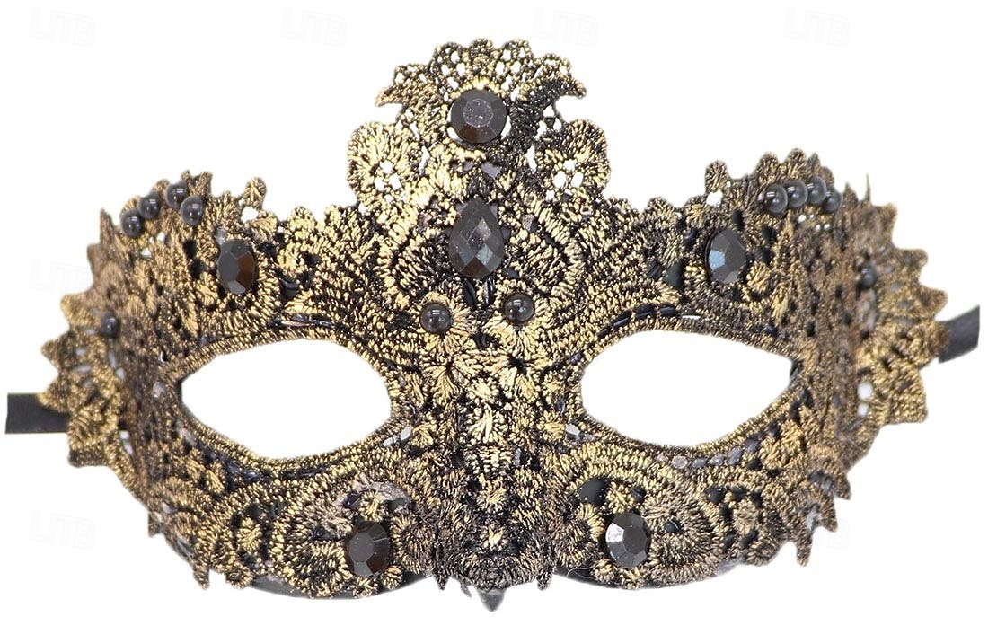 Halloween Maszk Velencei maszk Maszk egy boton Párok 2 db Farsangi maszk Fél arc Felnőttek Uniszex Mindszentek napja Farsang Mardi Gras Parti Party estélyi viselet Álarcos mulatság Egyszerű Halloween 2025 - $35.99 –P6