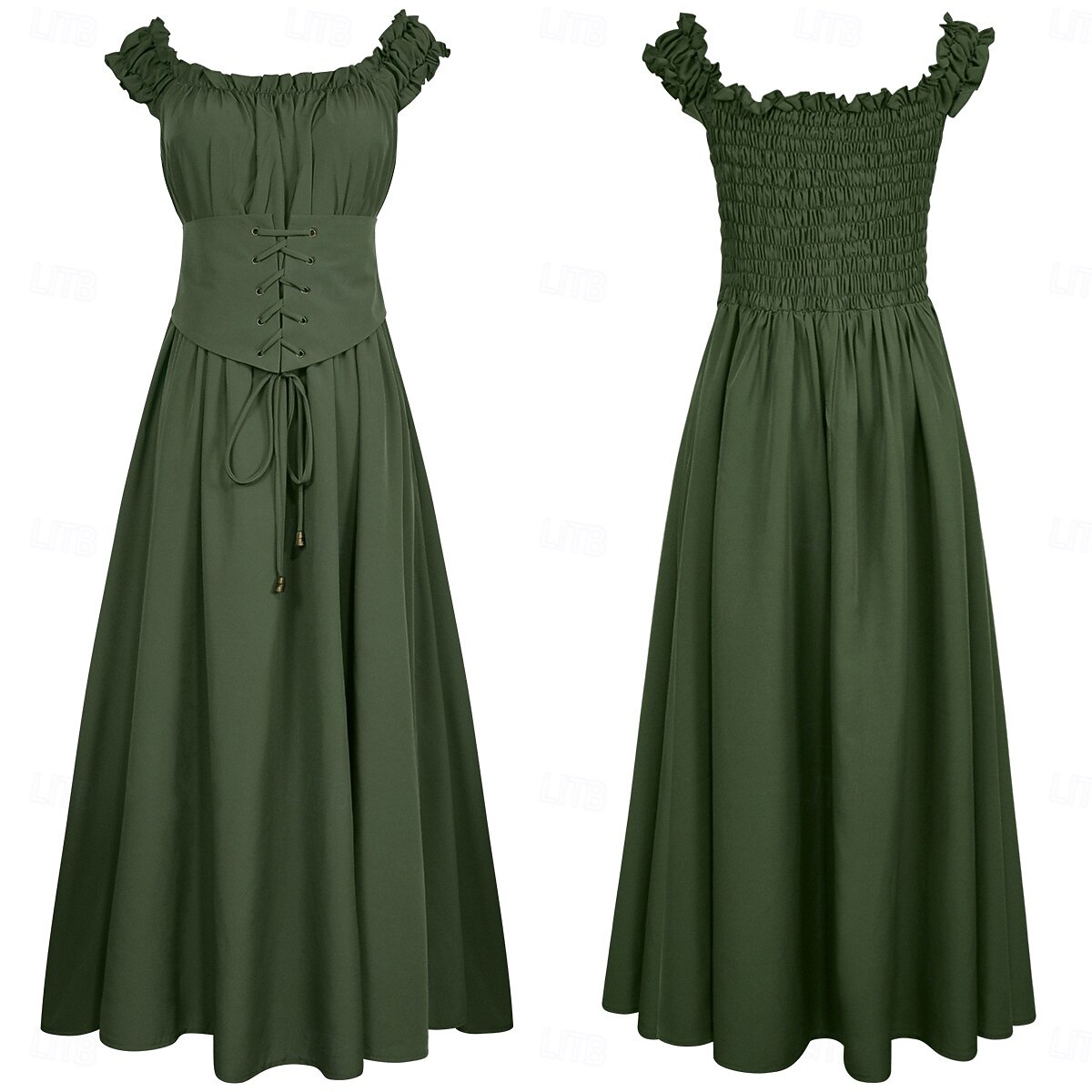 Medieval Renaissance Cocktail Dress Prom Dress Outlander Elven Fancy Dress  Women's Celtic Pirate Fantasy Halloween Carnival Masquerade LARP Ren Faire  Festival Adults' Dress 2026 - $44.99