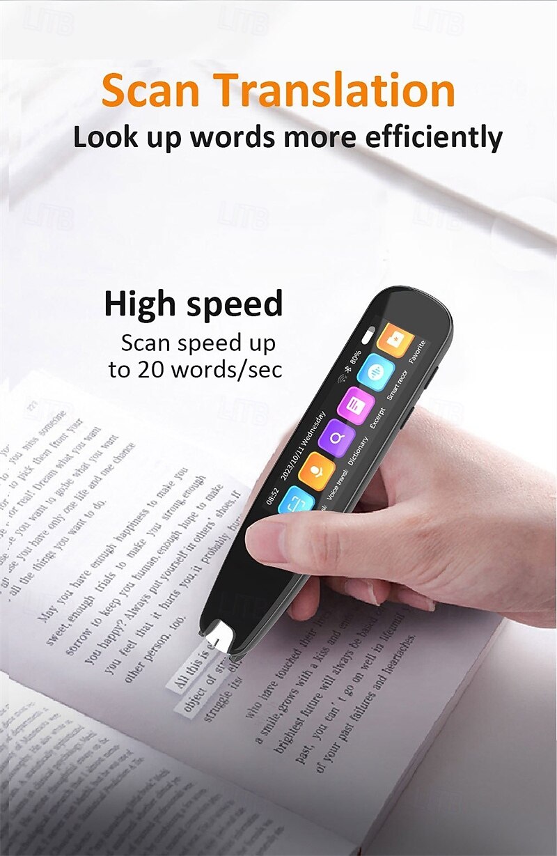 2025年 翻訳スキャナーペン モバイルスキャナー 翻訳機 読書ペン 言語翻訳デバイス OCR デジタル 言語学習者向け  コレクション – $87.99 –P3