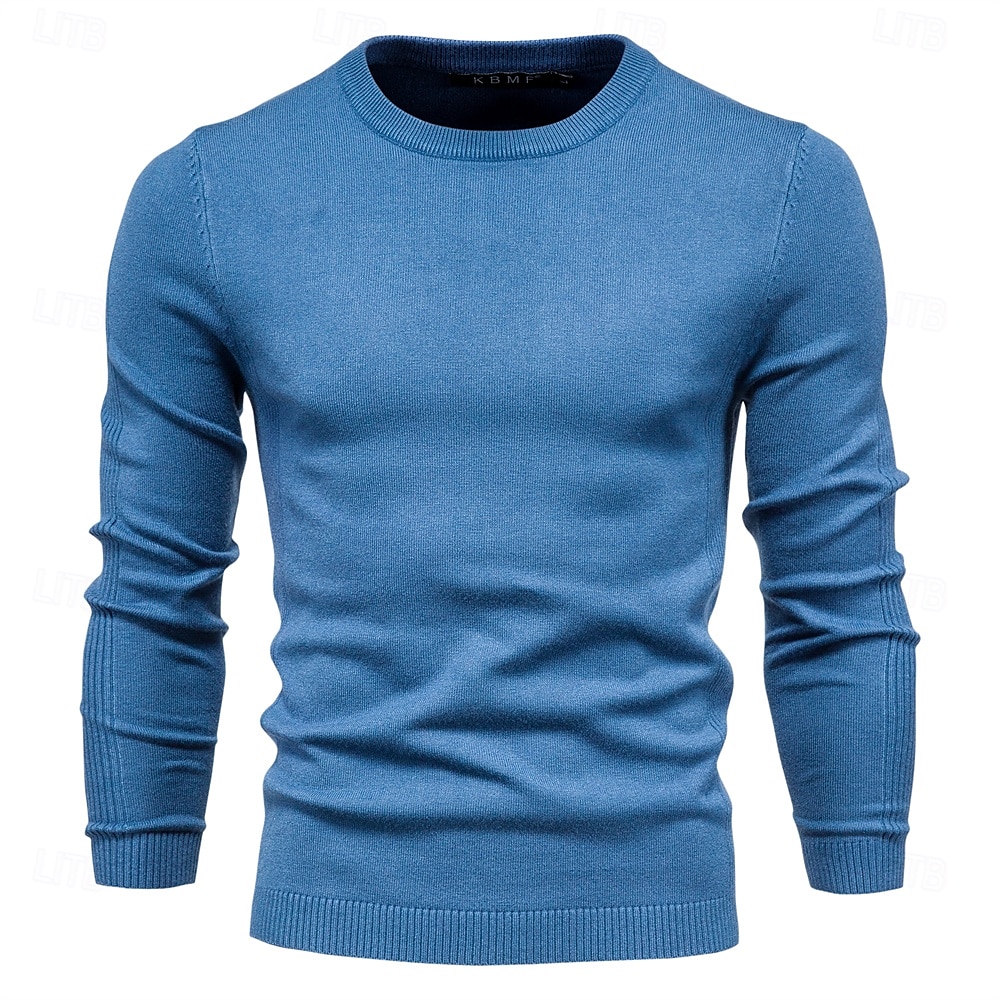 New Winter Thickness Pullover Men O-neck Solid Color Long Sleeve Warm Slim Sweaters Men Men's Sweater Pull Male Clothing 2025 - $26.99 –P17