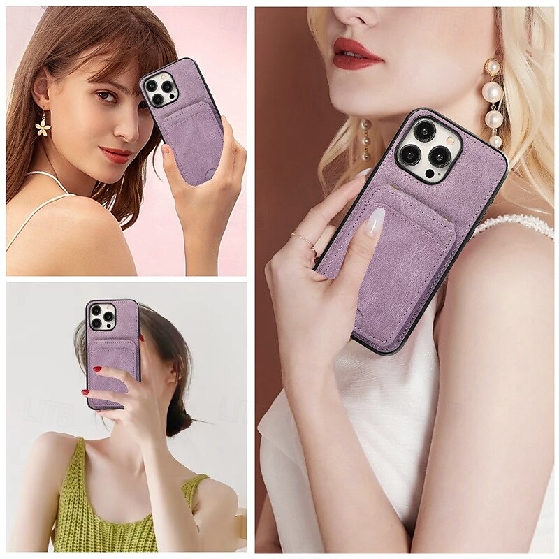 Phone Case For iPhone 16 Pro Max Plus iPhone 15 Pro Max Plus iPhone 14 13 12 11 Pro Max Plus Mini SE Back Cover with Stand Holder Magnetic with Lanyard Retro TPU PU Leather 2025 - $17.99 –P9