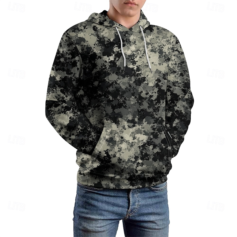 Homens Gráfico camuflagem Moletom Moletons Férias Diário Manga Longa Com Capuz Férias Esportes Para Noite Camuflado Estampado Inverno Primavera & Outono Designer de 2025 por $36.99 –P5