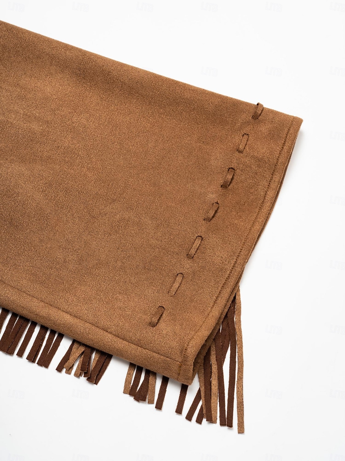 Suede Fringed Flare Cuff Sleeve Jacket 2025 - $47.99 –P10
